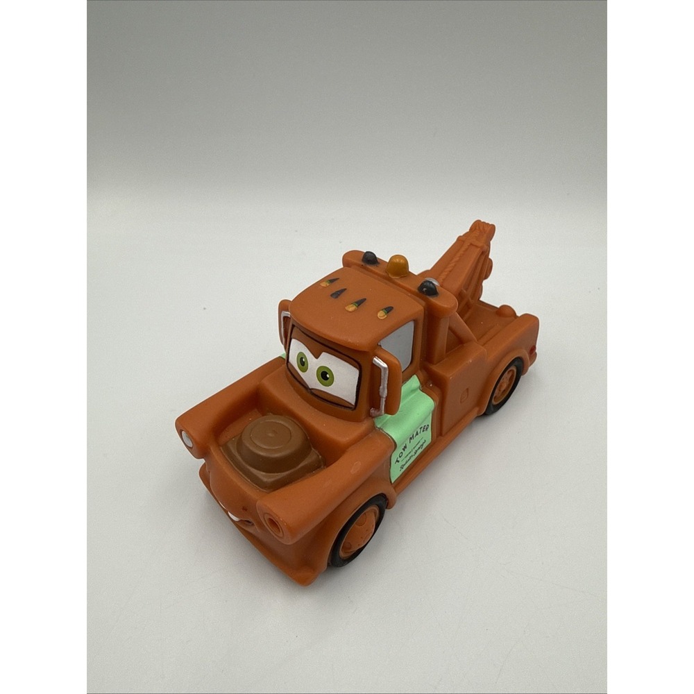 Tow Mater Tow truck Disney Pixar Cars Character 2.5"T/ 5" L Hard Pvc Plastic Toy